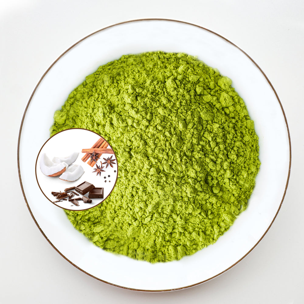 Coconut-chocochai flavored matcha | Biological