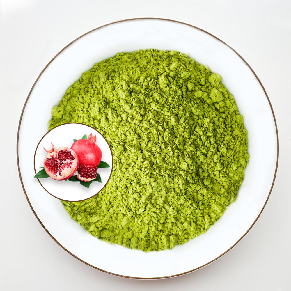 Matcha flavored with pomegranate | Biological